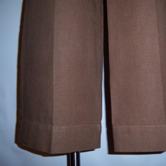 J. Jill Pants & Jumpsuits Nwt Jjill Beautiful Brown Linen Slacks